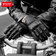 MOTOWOLF motorcycle gloves winter velvet thickening warm windproof sheepskin anti-fall motorcycle riding equipment for men and women