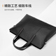 Samsonite men's handbag 13-inch computer bag casual commuting file bag cowhide leather briefcase TK9*09001