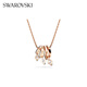 Swarovski Dragon&Phoenix necklace for women, rose gold plated, phoenix tail shape 5675826
