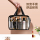 Etravel makeup bag toiletry bag dry and wet separation waterproof large capacity transparent men and women storage set travel business trip gray
