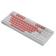 Forward Wireless Bluetooth Three-Mode Mechanical Keyboard Blue Axis Black Axis Computer E-sports Games Office Wired 87 Keys 104 Keys Optional Blue and White-108 Keys White Light 2.4G/Bluetooth/Wired DIY Keycap Light Red Axis