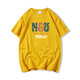 Gzat Hong Kong Brand Trendy T-shirt à manches courtes Hong Kong Kong Coton Coton à demi-manche T-shirt Summer Shirt Couple de couple T-shirt noir-687 XXL
