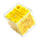 3D three-dimensional magic maze children's toy six-sided walking beads to break through levels, concentration training Rubik's cube, decompression and unlocking, pink
