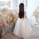 Little Kayi Dan Girls Высококачественное вечернее платье Детская юбка принцессы цветочный детский платье для свадебного платья Маленькая девочка.