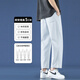 Foss Phil High Street Nine-Cross Jeans Men's Summer Thin Breathable American Trendy Straight Loose Sports and Leisure Pants Fashion Brand 718-K830 Black L [Recommended 130-145Jin [Jin equals 0.5 kg]]