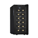 Bacchus red wine cabinet constant temperature wine cabinet home mini small electronic wine cabinet wine foreign wine cabinet embedded storage wine cabinet refrigerated tea cigar cabinet constant humidity living room kitchen light luxury 35L stainless steel shelf style 12 pieces