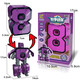 Case Family Toys Kinder große digitale digitale deformierte Mecha-Spielzeug-Bausteine ​​für Jungen und Mädchen für Jungen und Mädchen 2-6 Jahre 0-9 Digitale Roboter-Kombination Großer Geschenkbox Komplettes Set von 10 Modellen + Helm + Rüstung