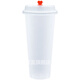 Disposable milk tea cup 90 caliber frosted injection plastic cup commercial cold drink juice packaging cup with lid customized 90/700ml frosted light cup red heart lid 500 sets please keep the lid