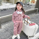 Card card card is for girls autumn suit clothes 2025 autumn new fashion children's long-sleeved jacket little girl sports two-piece suit leather pink suit clothes are too small and take one size larger 130 cm