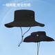 Baijie Fisherman's Hut Outdoor Kletterhut Männer und Frauen großer Kopf Umgebung Sonnenschutzhut Big Rand Sun Visor Hut hellgrau