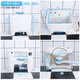 Rongjie super small home bathroom narrow mop pool desk control does not dirty hands household automatic drain mini balcony mop pool T05 (outer diameter 42cm) desk control + hot and cold faucet