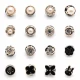 Yililuo sewing-free brooch anti-light button button pin collar shirt hidden button decorative clothes button invisible button pearl model [10 pieces]
