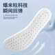 
Super soft sports insole for men and women who stand for a long time without getting tired from foot pain, shock absorption, sweat absorption, odor and breathable military training 2 double-pack - gray 41-42 sizes