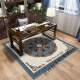Study carpet Chinese square carpet living room sofa coffee table carpet simple Chinese style Zen study tea room full carpet square-2 customization contact customer service