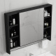 JOMOO sanitary ware JOMOO Nordic mirror cabinet mirror box space aluminum bathroom cabinet combination separate storage box bathroom wall-mounted storage mirror 60*60 single-layer platinum mirror cabinet with rod