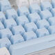 Bulin MK870 blue and white side engraving finished mechanical keyboard customization kit 87 key hot-swap e-sports game office white single template + blue and white side engraving keycap red axis
