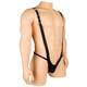 Confidential delivery Sexy underwear men's thong men's underwear sexy fully transparent T-pants passion free nightclub opening large size gay men for male masturbation alternative transparent black one-size-fits-all imitation patent leather PU sexy one-piece sling