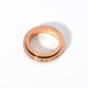 Fat Donglai's same style 18k rose gold ring British designer can rotate the gypsophila female 18K index finger rose gold ring - 7 US sizes (corresponding to counters 14~15