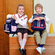 The Ninth Castle schoolbag primary school boy spine protection children's schoolbag 1-3-6 grade British style girls' burden-reducing backpack