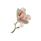SNQP official quality Swarovski zirconium magnolia flower brooch for women high-end light luxury 7655-1 elegant flower brooch pink