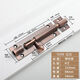 Fest verdickte helle Latch-Antike Red Bronze Anti-Diebstahl-Latch-Holztür-Baugruppe Fenster Latch Bronze Latch 9203 Gold-5 Zoll