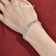 GsunG platinum bracelet for women PT950 shiny bouncy bead elastic bracelet fashionable platinum bracelet for women with laser beads. Priced by gram. Contact before bidding.