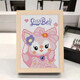 Gao Kaitai Cross Stitch Children's Simple Plastic Needle Handmade Material Bao Yugui Cartoon Embroidery 142 14225*20 cm Cross Stitch + Peach Wood Frame
