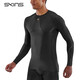 SKINS S5 Men's Autumn and Winter Quick-drying Running Basketball Sports Tight Fitness Wear Professional High-Intensity Compression Clothing Star Black M