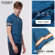 
Scofield new men's spring and autumn fashion casual trend comfortable short-sleeved pullover sweater blue L (175)