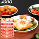 JOBO 304 stainless steel plate side dish plate 22cm thick round plate preparation plate shallow plate flat bottom dinner plate