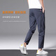 Jeep Spirit Jeep Casual Hosen für Männer im Sommer neun Punkte dünne, gerade High-End-neue, schnell trocknende Männer-Sport-Eis-Seidenkleidung für Männer für 719 Dunkelgrau [Fußkrawatte] l