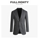 Full Monty Wollanzug Jacke Herren grauer Freizeitanzug Top Business Professional Kleidung Dunkelgrau 1230 42
