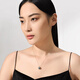 Muqin 18k gold seawater black pearl chain brand Yiwanyuan versatile pearl pendant is a gift for girlfriend about 10-10 jewelry