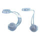 Pupai Lock Fixation Dusinet Sécurité Écluse de la garde-robe pour enfants Boucle de serrure de serrure de serrure Boucle anti-ouverture Boucle courte verrouillage transparent long (2 paquets)