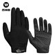 WestBiking cycling gloves long-finger bicycle motorcycle full-finger bicycle gloves shock-absorbing men and women spring and autumn touch screen black L