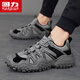 Warrior dad shoes men versatile casual men's shoes sports running shoes men 3891 gray/black 40