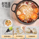 喻品餐边柜厨房置物架餐具收纳柜多功能ZW220岩板组合柜-三门-100灰