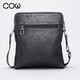 Französische Kuhwuchterbeutel Herren-Crossbody-Tasche Herrenbag Business Casual Bag Handtasche Geschäfts Reisebag C-9898 Single Schulter schwarz