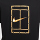 Nike Nike Tennis Uniform kurzärmeliges T-Shirt New Herren Runde Neck Sport T-Shirt Kulturelle Hemd bequem atmungsaktive Sportswear HF6218-010 [schwarz] s