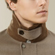 Veste à revers masculin à sept marques hiver laine décontractée laine à double face veste épaisse [en velours côtelé] 125JD70140 kaki 4xl (200)
