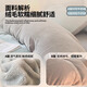 Nanjiren milk velvet bed four-piece set autumn and winter thickened double-sided coral velvet quilt cover single quilt cover sheet style three-piece set baby blue + light gray soft and waxy milk velvet 1.8m bed sheet style four-piece set - quilt cover 200x230cm