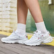 Skechers Skechers Damenschuhe Mode Casual Schuhe Frauen trendy gestickte Panda Schuhe Frauen 11977/wht weiß 36