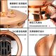 Chuilaoye (CHUILAOYE) copper hot pot, electric and carbon dual-purpose mandarin duck pot, pure copper pot, hot pot pot, charcoal, household plug-in, old Beijing shabu-shabu, Yuanyang 4-6 people, CNC 10 gears, 32cm