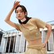 Adidas (adidas) Clover Women's Summer New Sportswear Running Breathable Comfortable Casual Short Sleeve T-shirt H15829 Light Khaki/Short T-shirt S