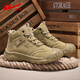 Huili Martin Boots Herren Herbst und Winter Herrenschuhe Britische dicke alleinige Männerstiefel Herren Retro Wanderschuhe Outdoor Wanderschuhe Khaki 1943 40