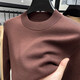 Tête du vieil homme (Laorentou) Couc rond Pur Cardigan masculin d'hiver épais chaud décontracté version coréenne colored couleur cool épais tricot tricot pull de base masculine A9901 vert 2xl 185