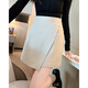 DME Lady style skirt summer elegant A-shaped loose thin skirt women apricot S