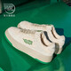Feiyue Sesame Street Article Article Women's Women's Winter Plus Velvet Calientes de algodón calientes para mujeres en espesas en espesas zapatillas de tablero casual 830m Verde 37