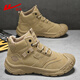 Huili Martin Boots Herren Herbst und Winter Herrenschuhe Britische dicke alleinige Männerstiefel Herren Retro Wanderschuhe Outdoor Wanderschuhe Khaki 1943 40