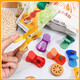 Sukuu sealing clip colorful transparent clip magnetic refrigerator sticker food snack seasoning milk powder sealing clip multi-functional plastic fresh-keeping clip home kitchen moisture-proof sealing stick mixed color 8 pack